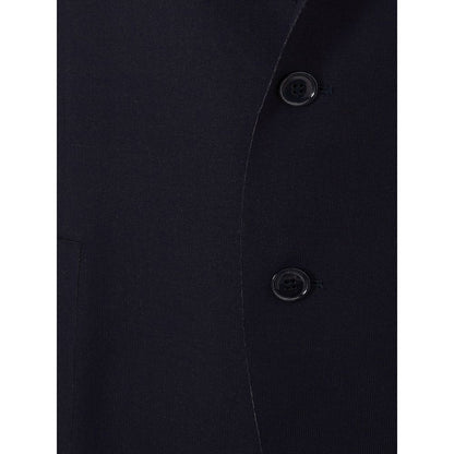 Elegant Blue Cotton Lardini Jacket - The Luxe Alliance