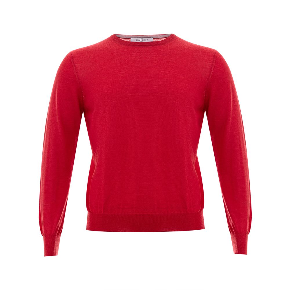 Elegant Red Wool Sweater for Men - The Luxe Alliance