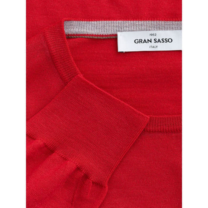 Elegant Red Wool Sweater for Men - The Luxe Alliance