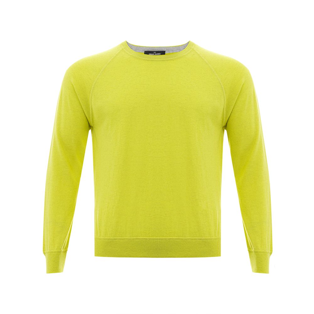  - Sunny Yellow Italian Cotton Sweater