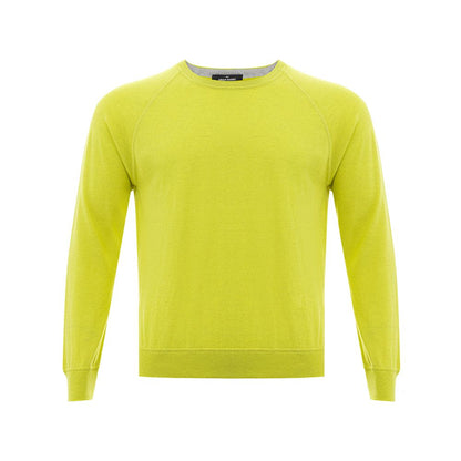  - Sunny Yellow Italian Cotton Sweater