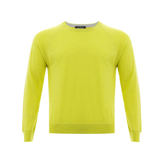  - Sunny Yellow Italian Cotton Sweater