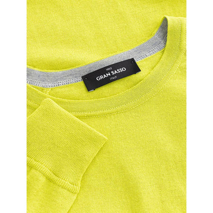  - Sunny Yellow Italian Cotton Sweater