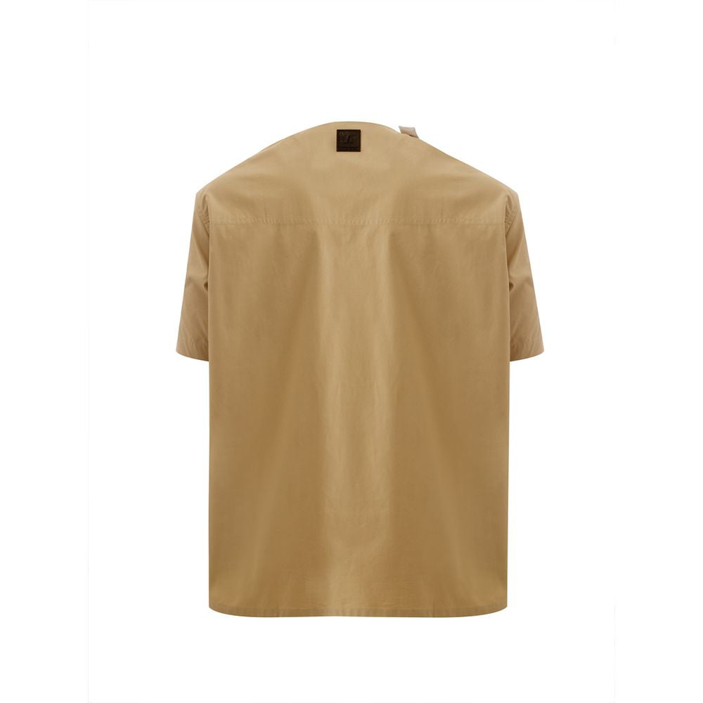  - Elegant Cotton Brown Shirt for Men