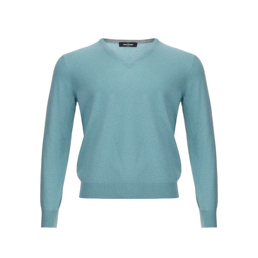 Turquoise Cashmere Sweater Elegance - The Luxe Alliance