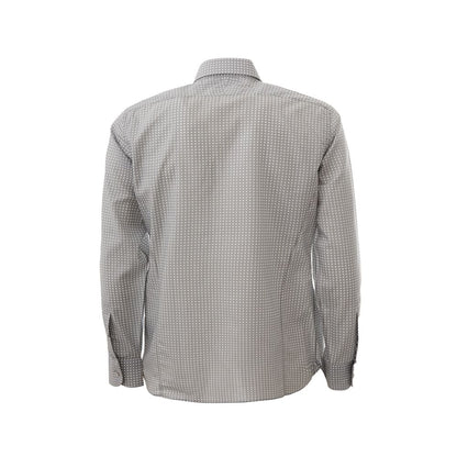  - Elegant Cotton Gray Shirt for Men