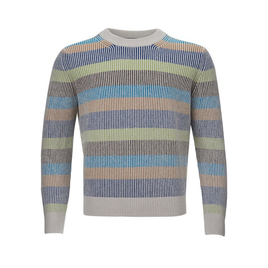  - Elegant Multicolor Cashmere Sweater for Men