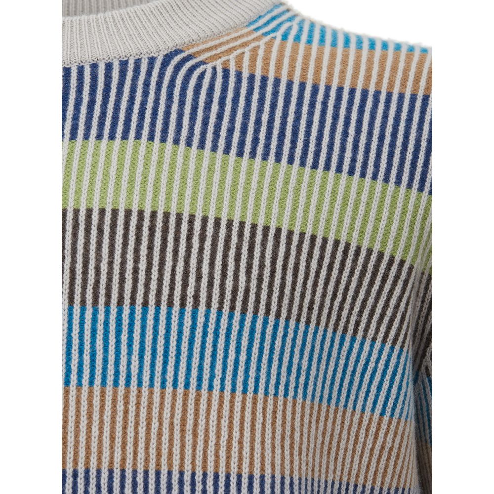  - Elegant Multicolor Cashmere Sweater for Men