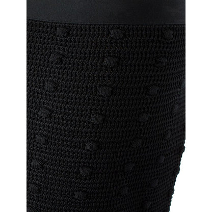  - Elegant Black Cotton Skirt