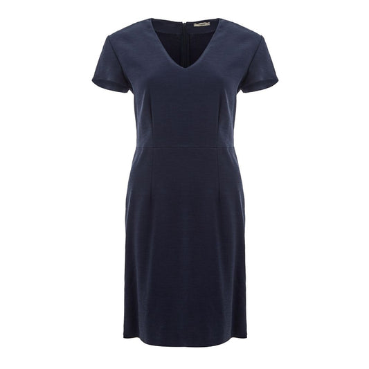  - Elegant Blue Viscose Dress Perfect for Every Occasion