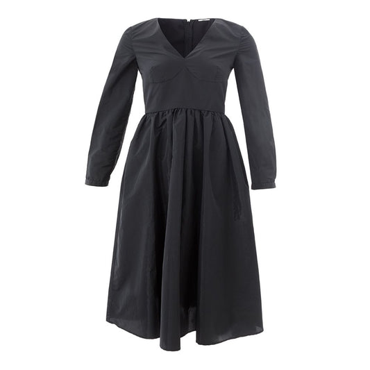  - Elegant Black Polyester Dress