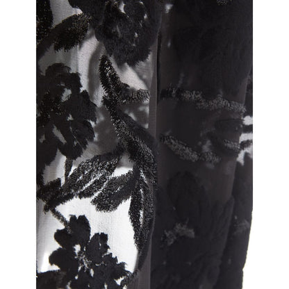  - Elegant Black Viscose Dress