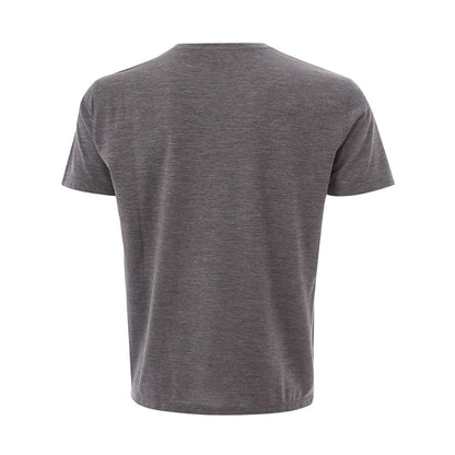  - Elegant Gray Woolen Designer T-Shirt