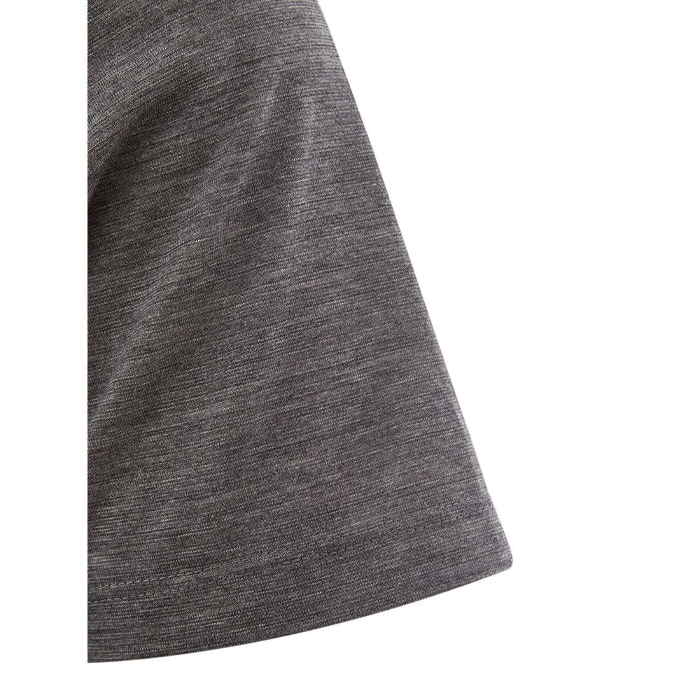  - Elegant Gray Woolen Designer T-Shirt