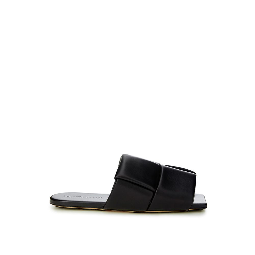  - Elegant Black Leather Sandals