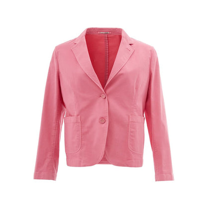  - Elegant Pink Cotton Jacket for Her