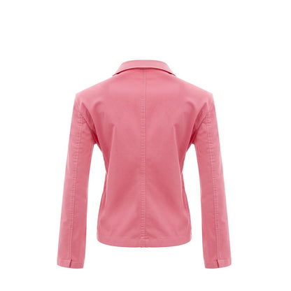  - Elegant Pink Cotton Jacket for Her