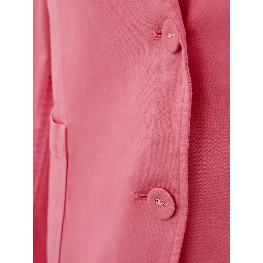  - Elegant Pink Cotton Jacket for Her