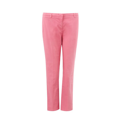  - Elegant Cotton Pink Trousers for Sophisticated Style