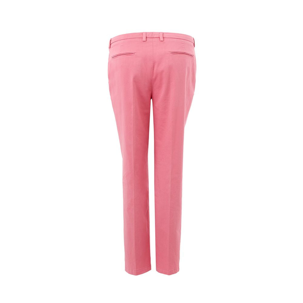  - Elegant Cotton Pink Trousers for Sophisticated Style