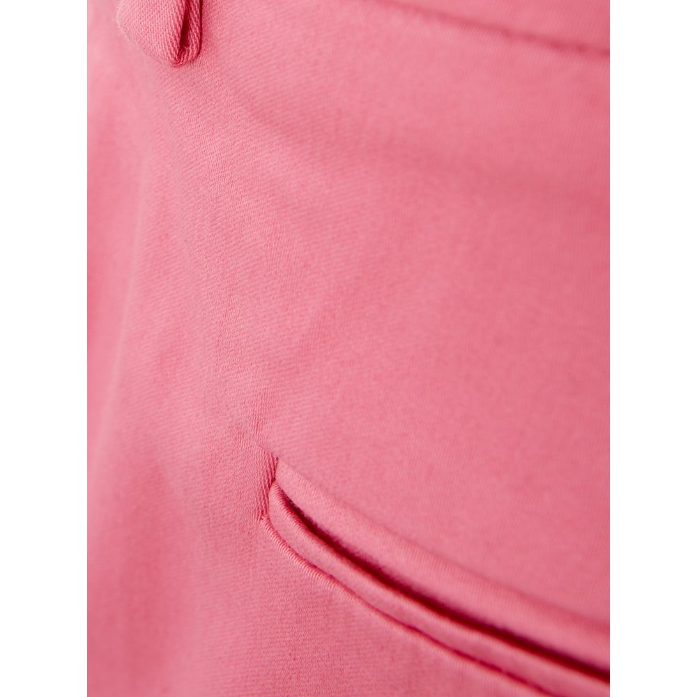  - Elegant Cotton Pink Trousers for Sophisticated Style