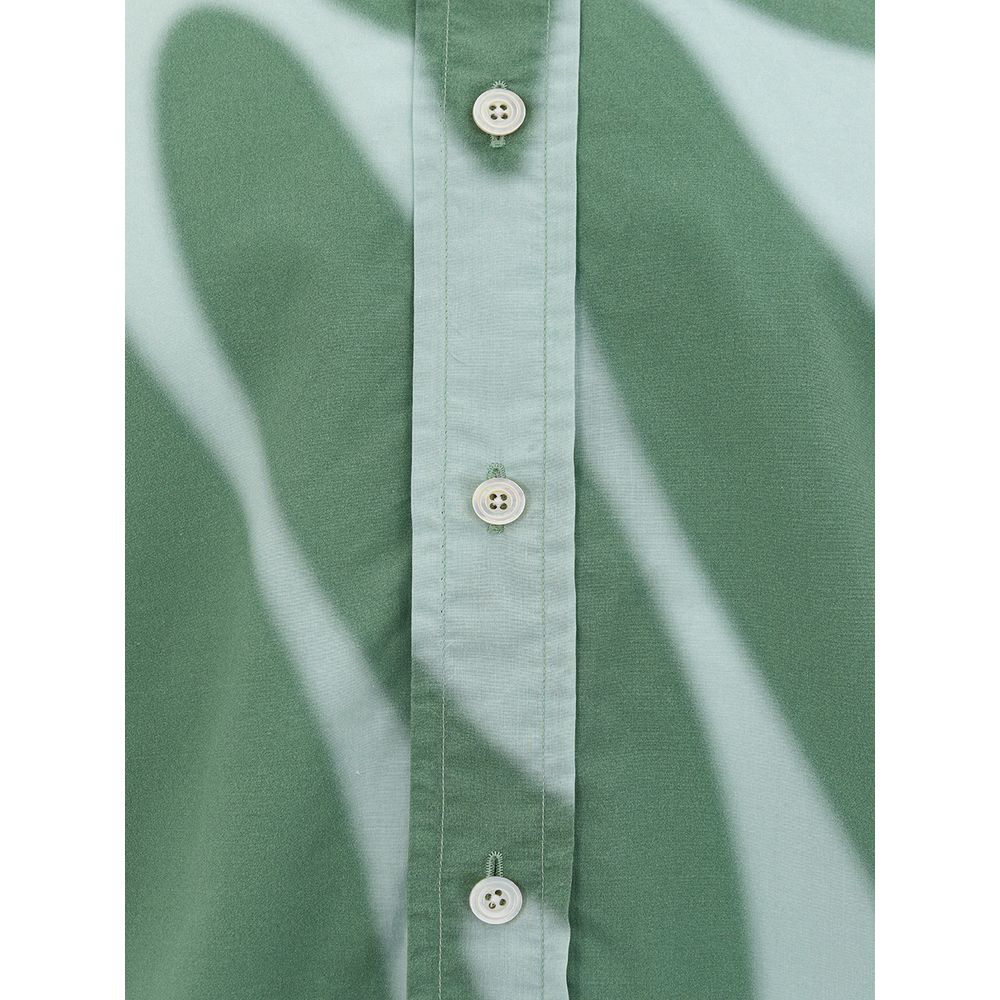  - Elegant Green Cotton Shirt for Men