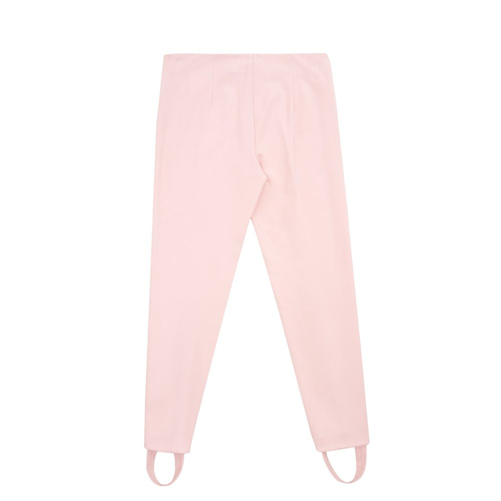  - Elegant Pink Viscose Pants for Chic Style