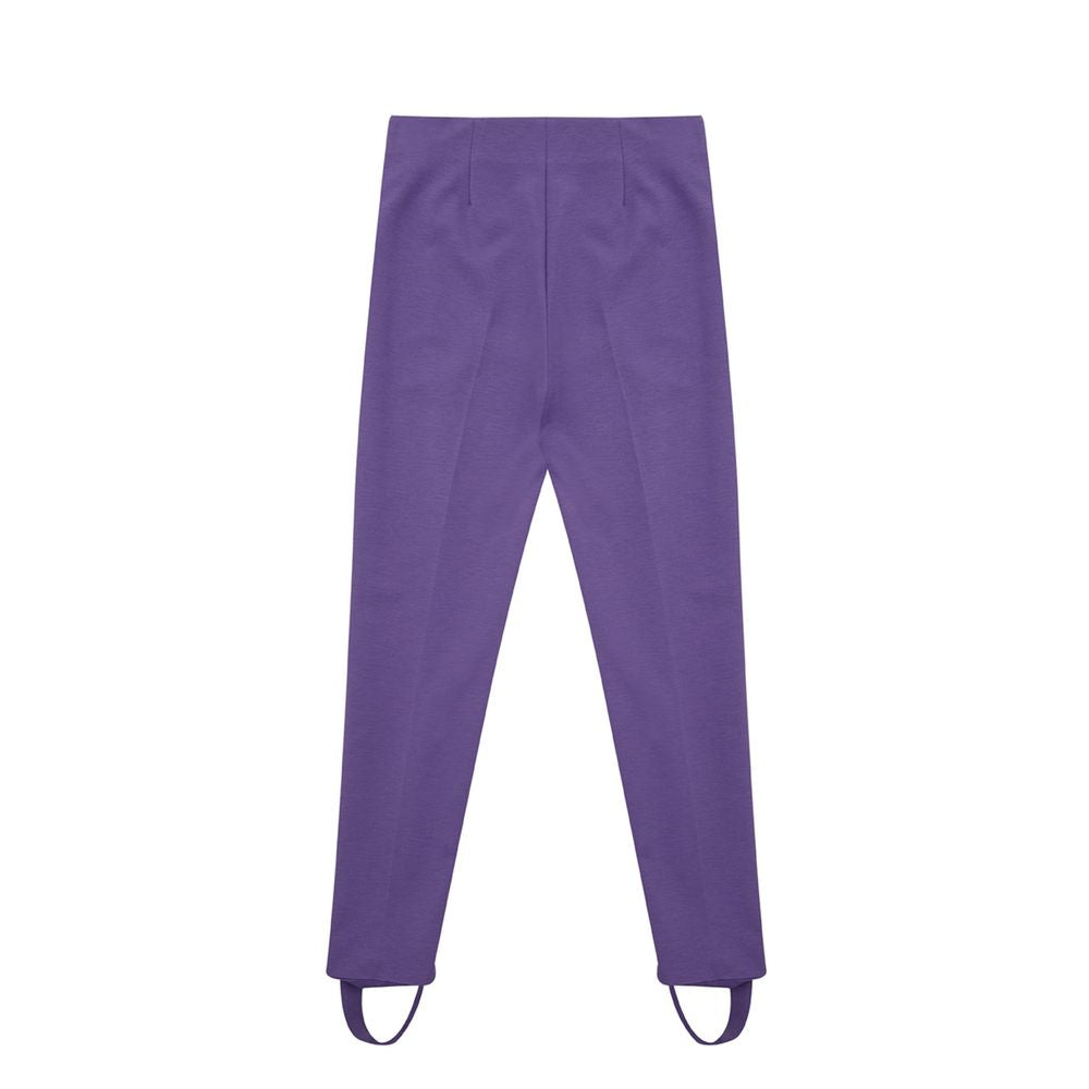  - Elegant Purple Viscose Pants