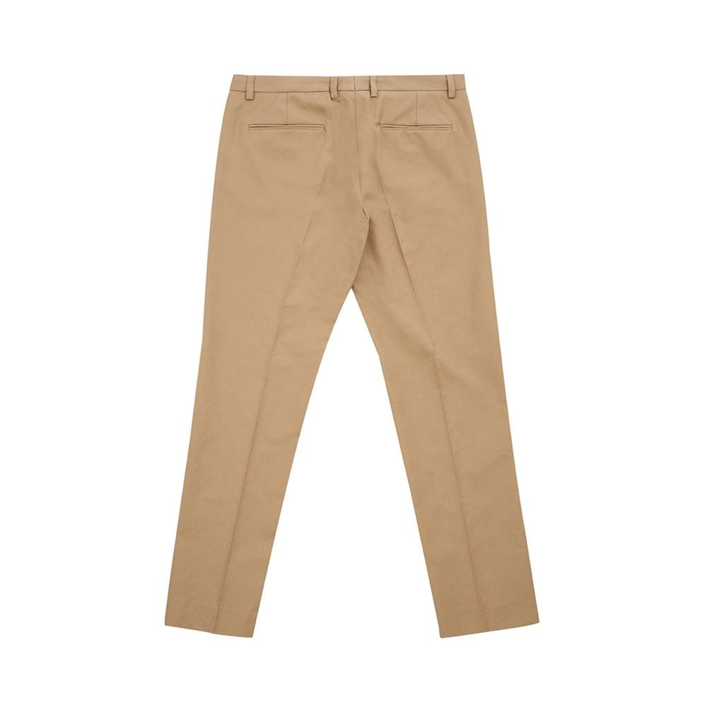  - Elegant Brown Cotton Trousers for Women