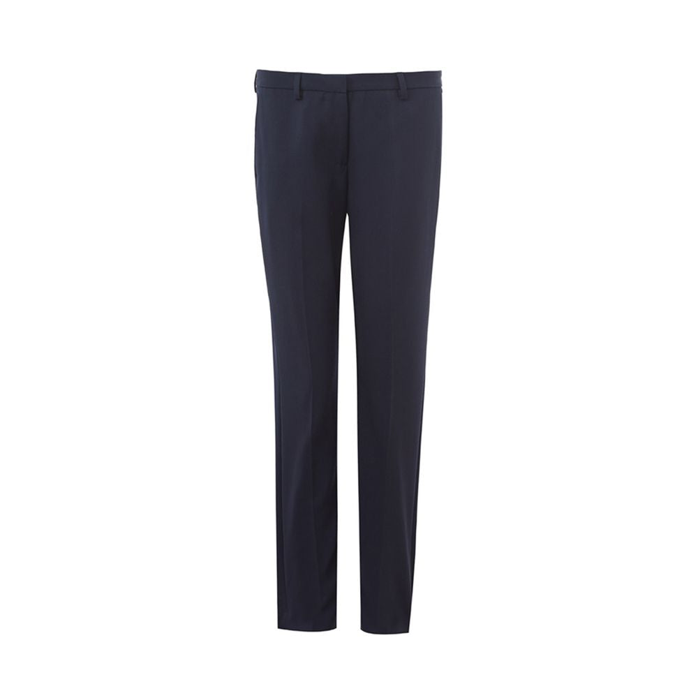  - Elegant Blue Wool Pants for Women