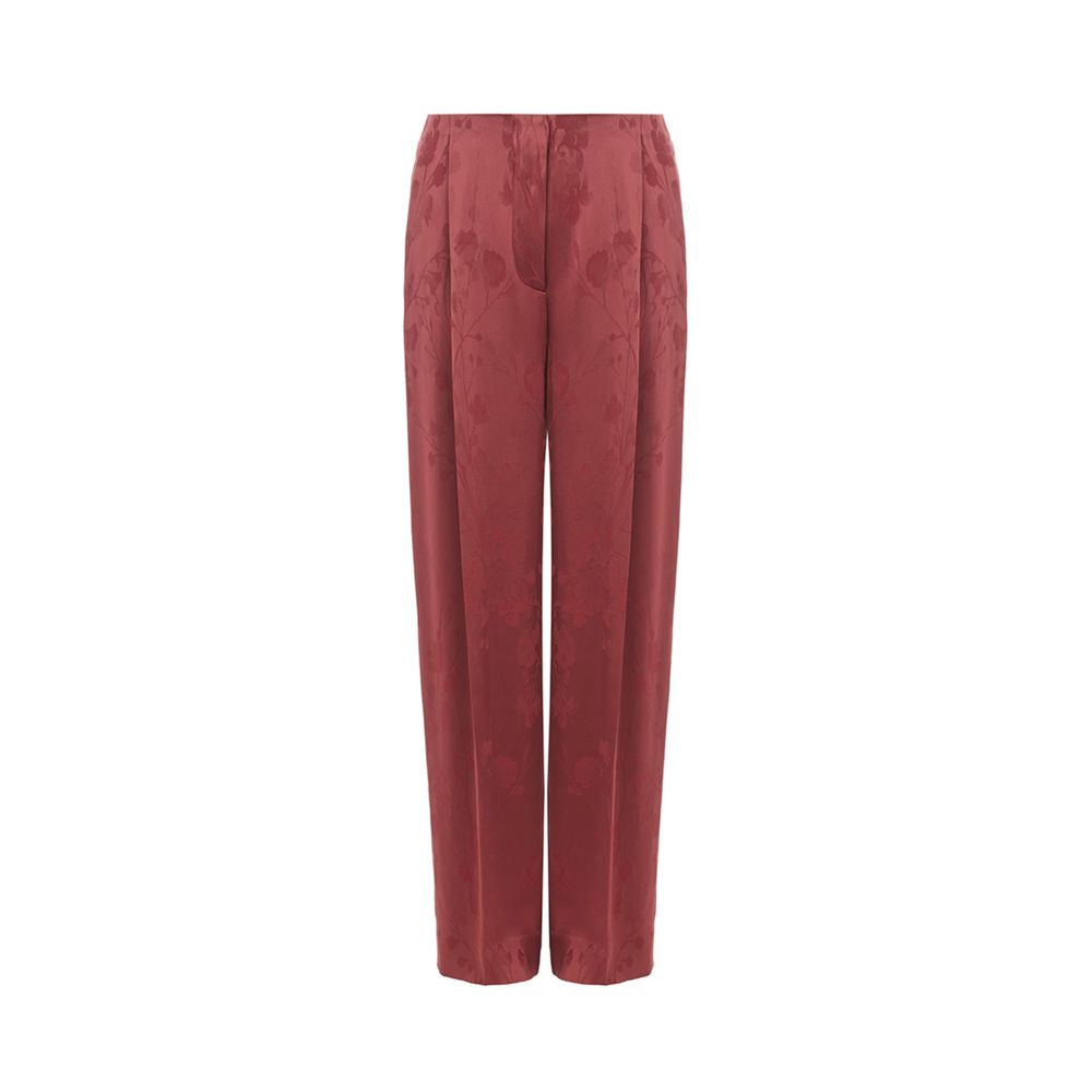  - Elegant Red Tailored Pants