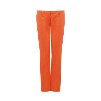  - Elegant Cotton Orange Pants