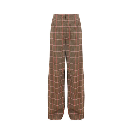  - Elegant Brown Viscose Pants for Women