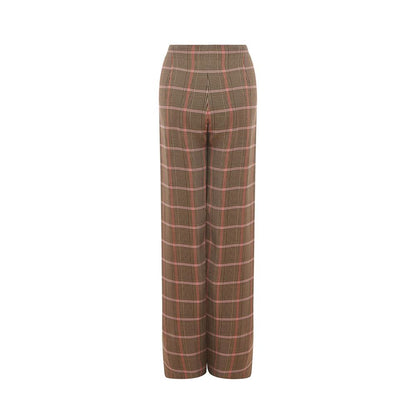  - Elegant Brown Viscose Pants for Women