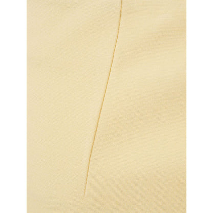  - Elegant Yellow Viscose Skirt for Women