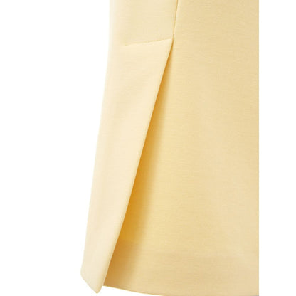  - Elegant Yellow Viscose Skirt for Women