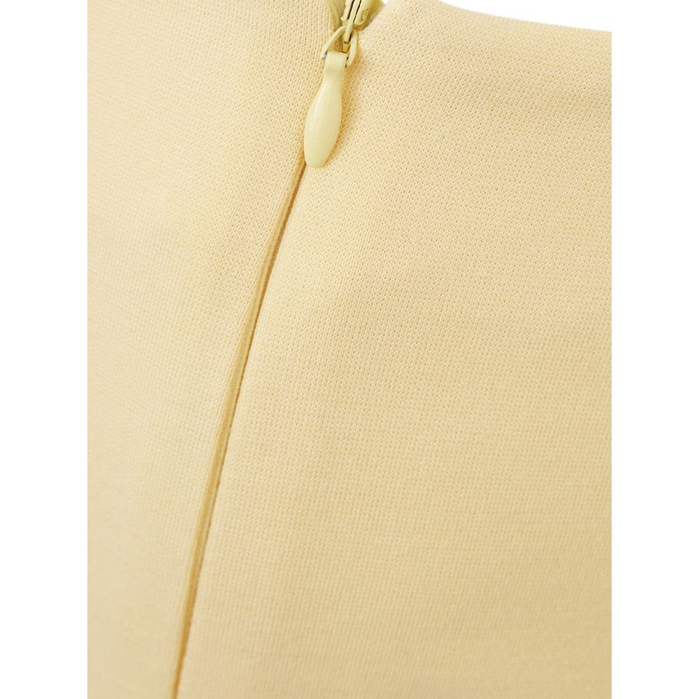  - Elegant Yellow Viscose Skirt for Women