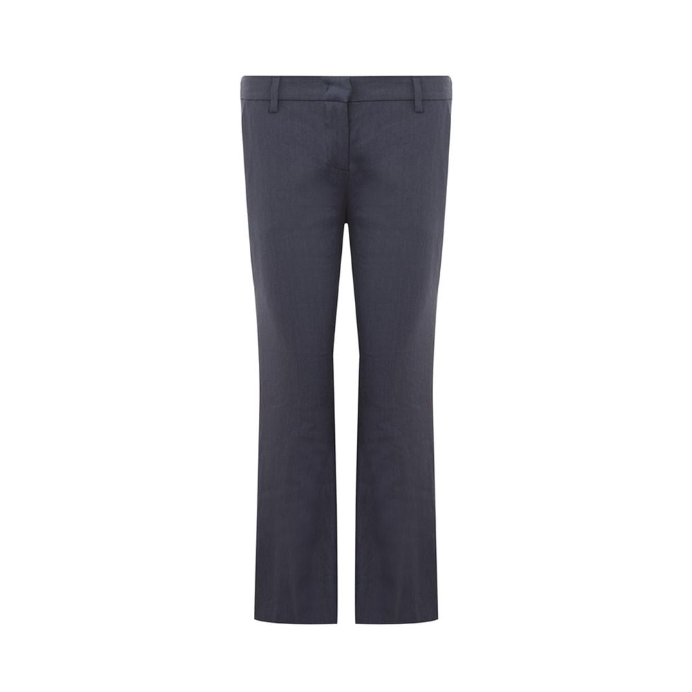  - Chic Blue Linen Trousers