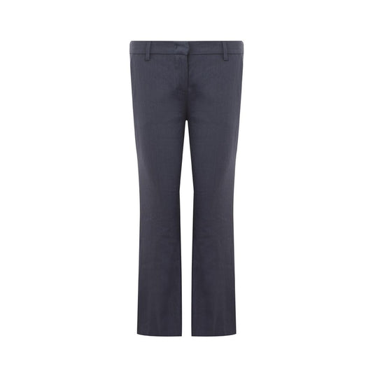  - Chic Blue Linen Trousers