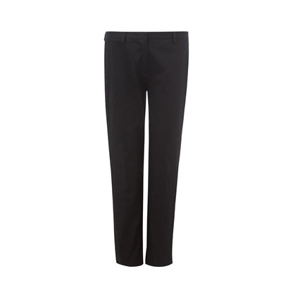  - Italian Elegance Cotton Black Trousers