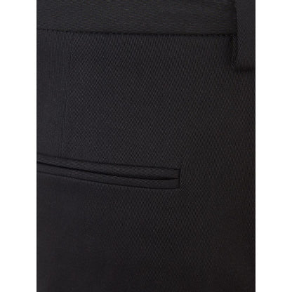  - Italian Elegance Cotton Black Trousers