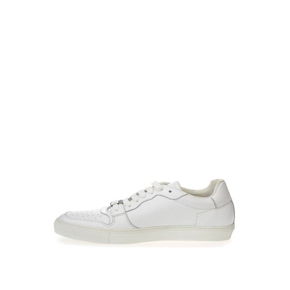  - White Leather Sneakers Luxe Footwear