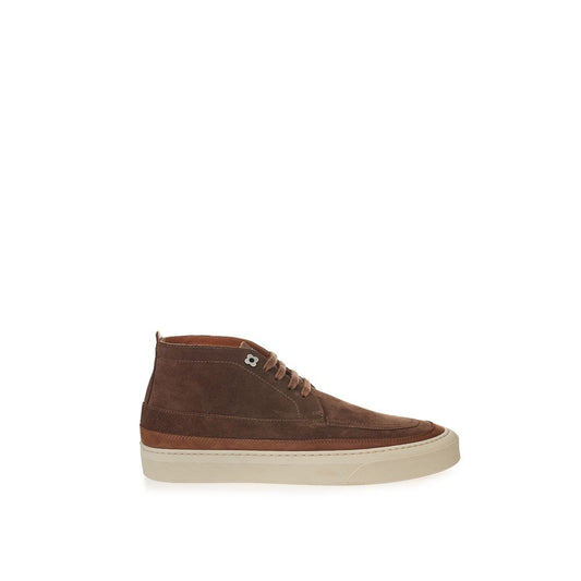  - Elegant Suede Sneakers in Rich Brown