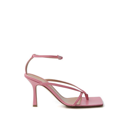  - Elegant Pink Leather Sandals for Sophisticated Style