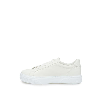  - Sleek White Leather Sneakers