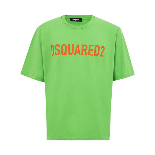  - Electric Green Cotton Tee for Men