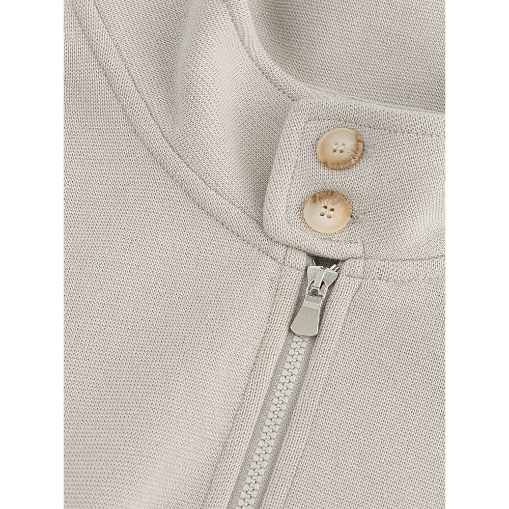  - Beige Cotton Cardigan for Men