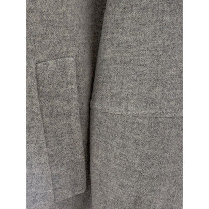  - Elegant Gray Wool Jacket for Timeless Style