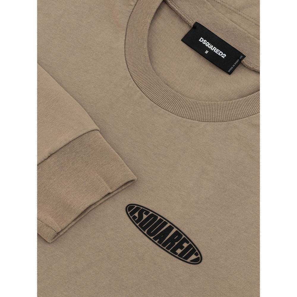  - Beige Cotton T-Shirt