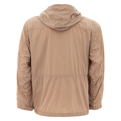 Elevated Urban Style Beige Polyamide Jacket - The Luxe Alliance